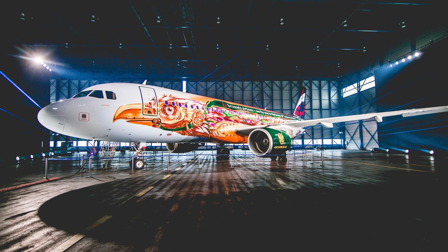 Brussels Airlines presentó el primer avion con realidad aumentada en el fuselaje