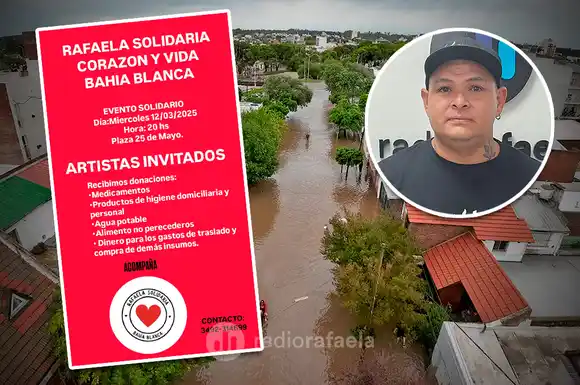 Harán un evento solidario en la Plaza 25 de Mayo para enviar donaciones a Bahía Blanca