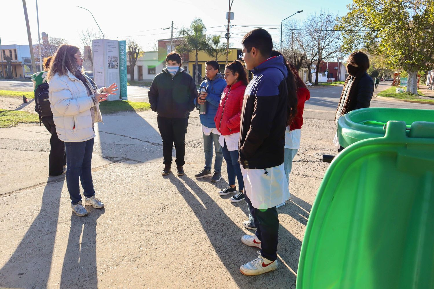 Se realizó un "Eco Canje" en el corsódromo