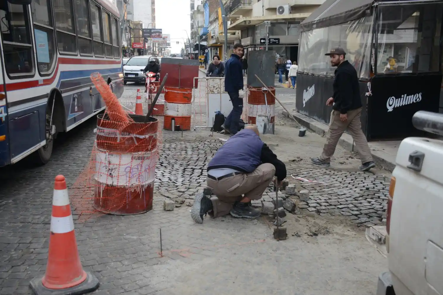 Se realizan obras en diferentes sectores de la ciudad.