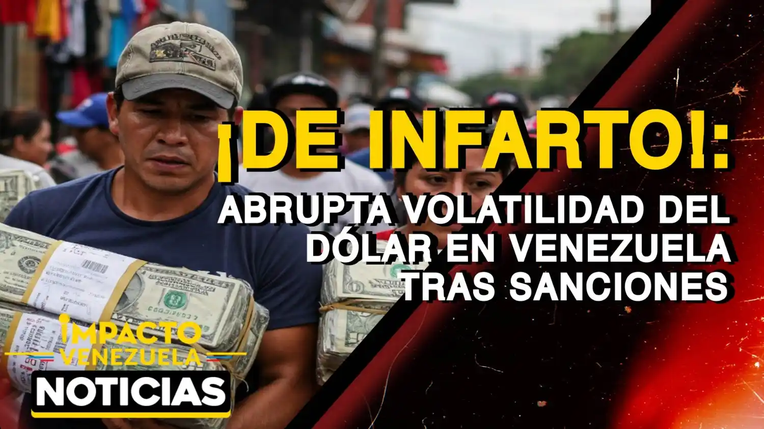 ¡DE INFARTO! Abrupta volatilidad del dólar en Venezuela tras sanciones – VIDEO