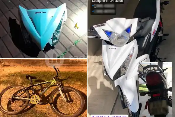 “Tanteando portones” en plena madrugada, hasta que abrieron uno y robaron una Honda Wave