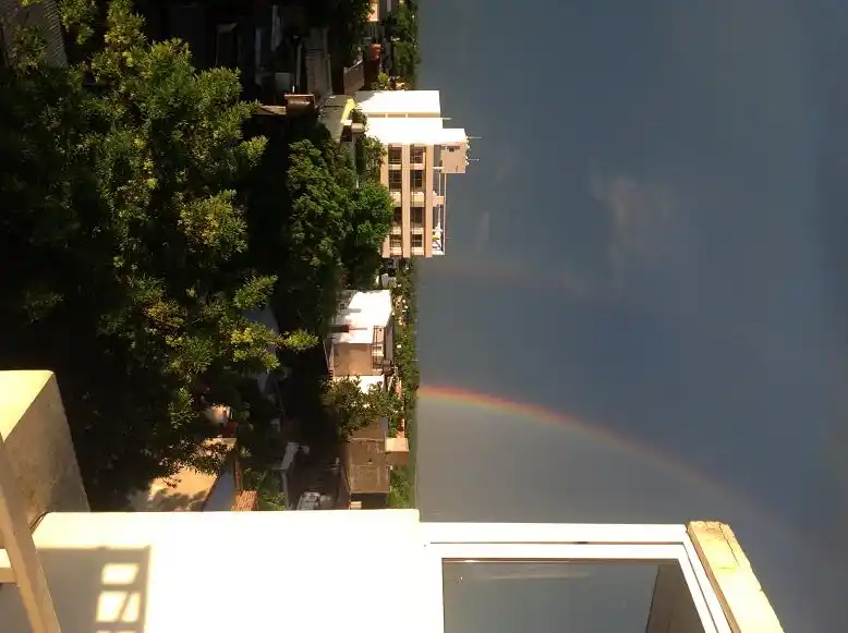 Apareció el arcoiris