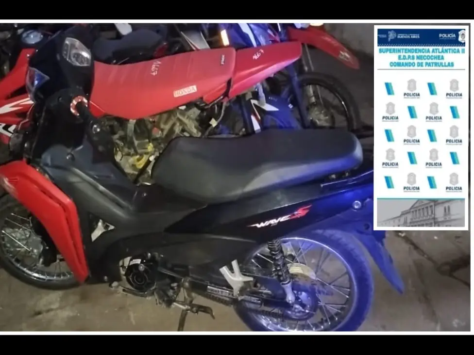 La moto secuestrada