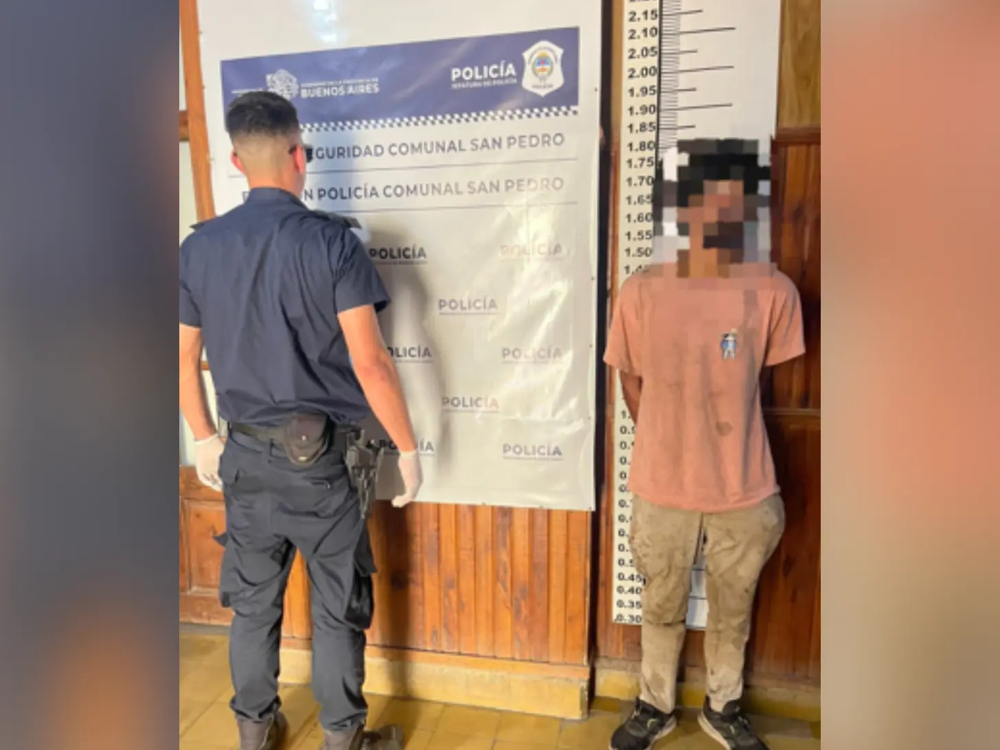 El hombre fue trasladado a la Comisaría.