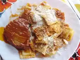 Hoy está para ravioles con tuco