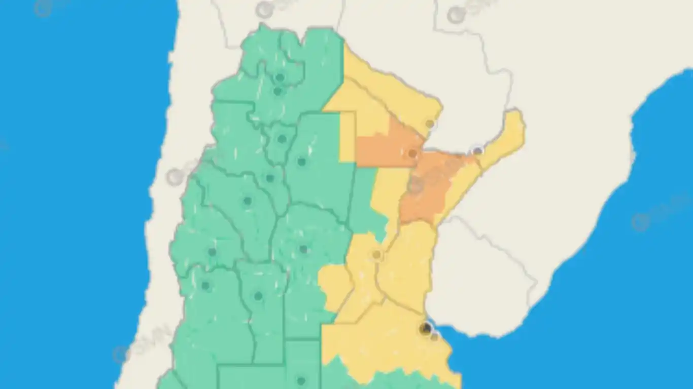 Todo Formosa bajo alerta amarilla por tormentas fuertes