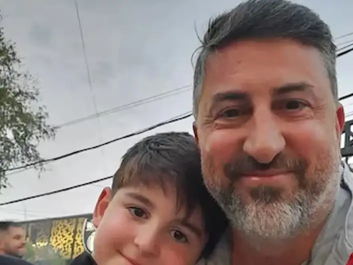 Alejandro Ruffo y su hijo.