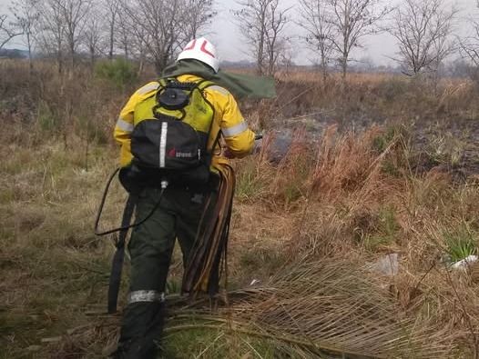 Bomberos combatieron incendios en distintos puntos de Concordia