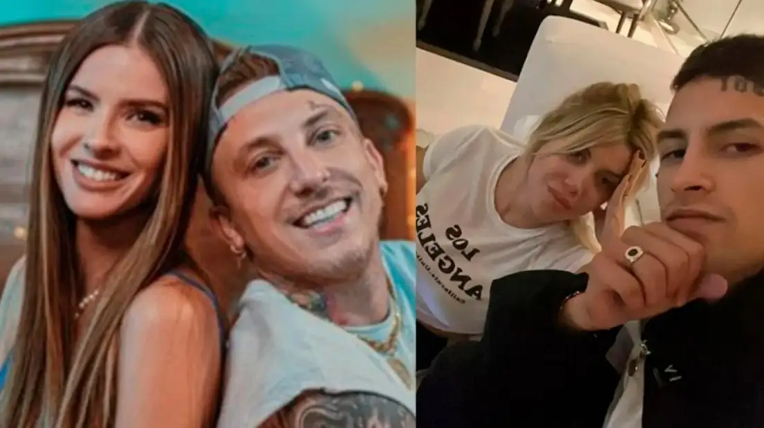 La picante coincidencia entre Wanda Nara y L-Gante con China Suárez y El Polaco por sus últimos hits