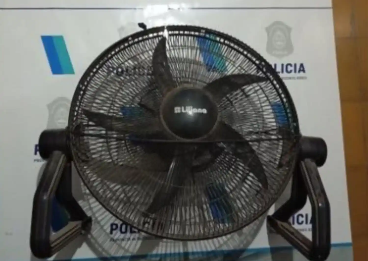 ventilador secuestrado en allanamiento
