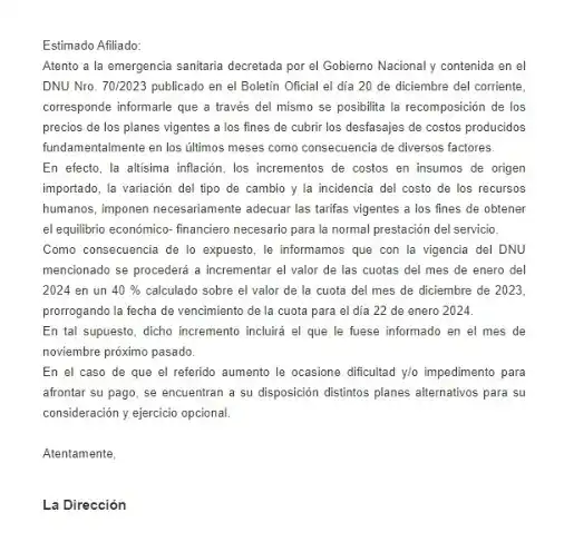 aviso prepaga
