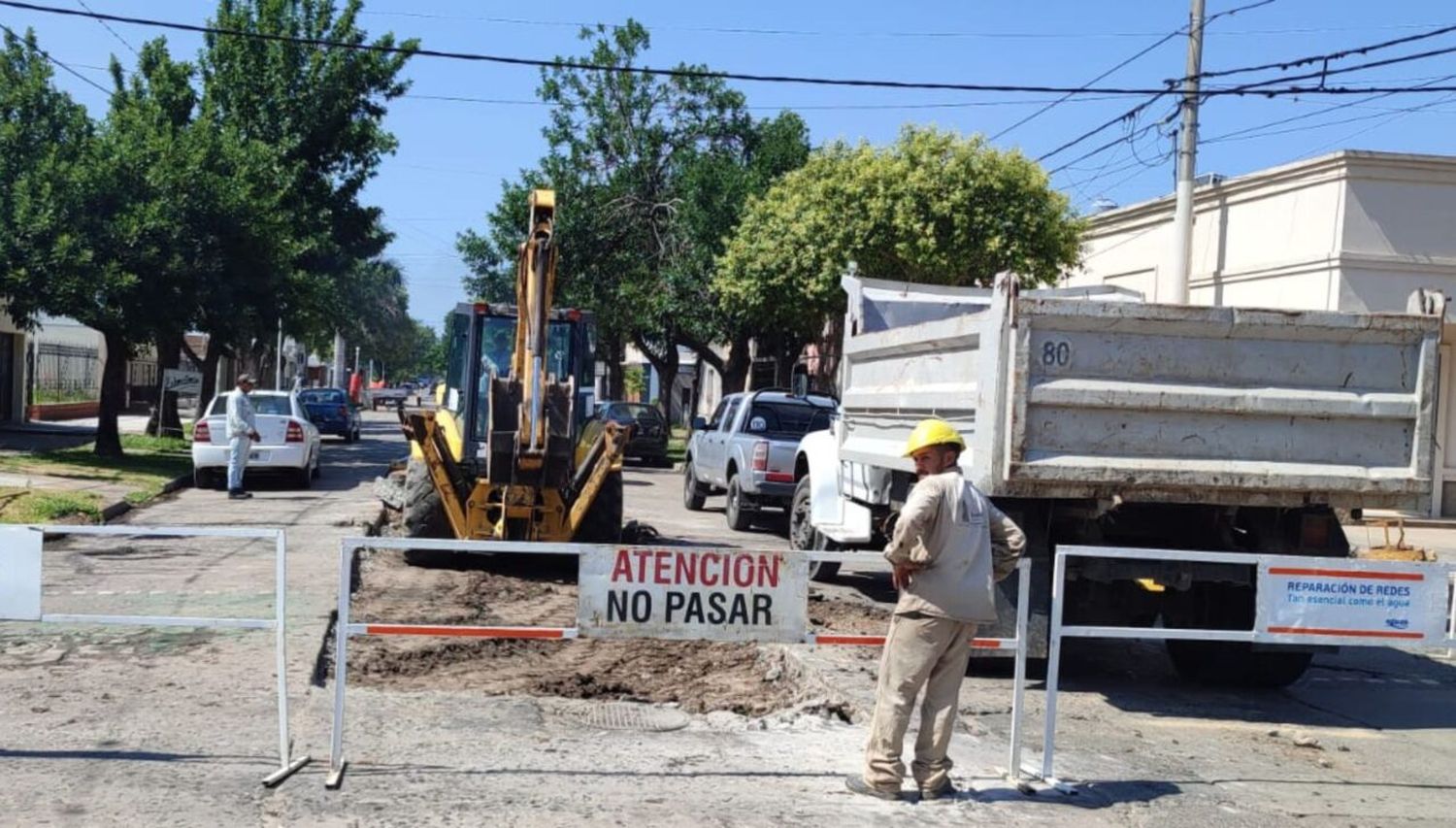 Comienza la renovación de un tramo de red cloacal en B° Noroeste