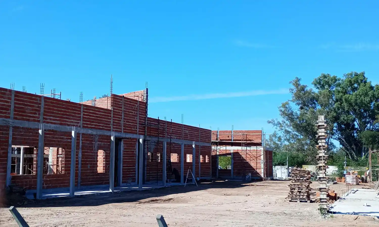 Avanza la obra del Hospital Veterinario en el Polo Educativo de la ciudad