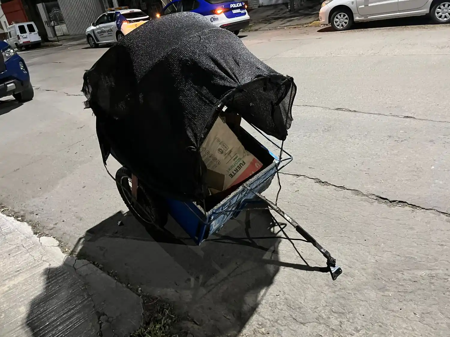 Un sujeto se había robado una bolsa de cemento de la sede judicial.