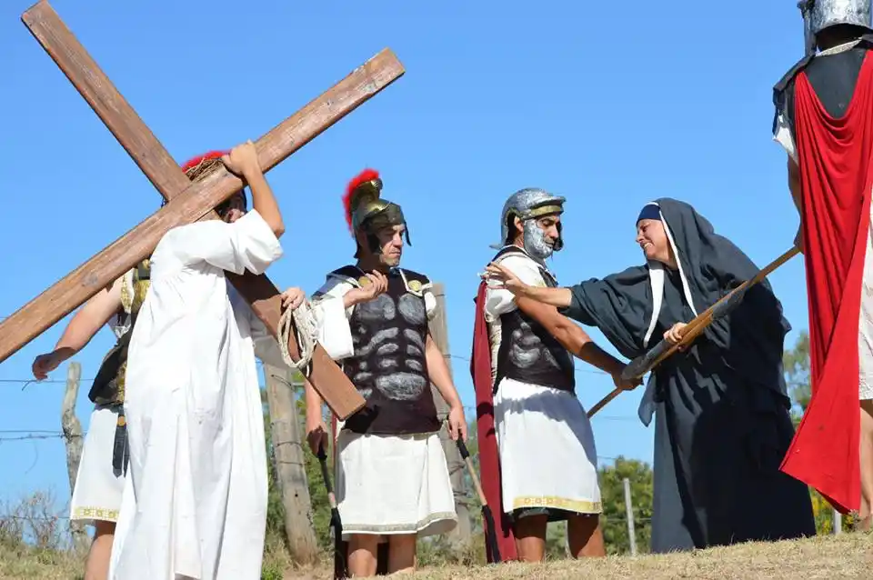 El tradicional Vía Crucis, la representación de la Pasión de Cristo