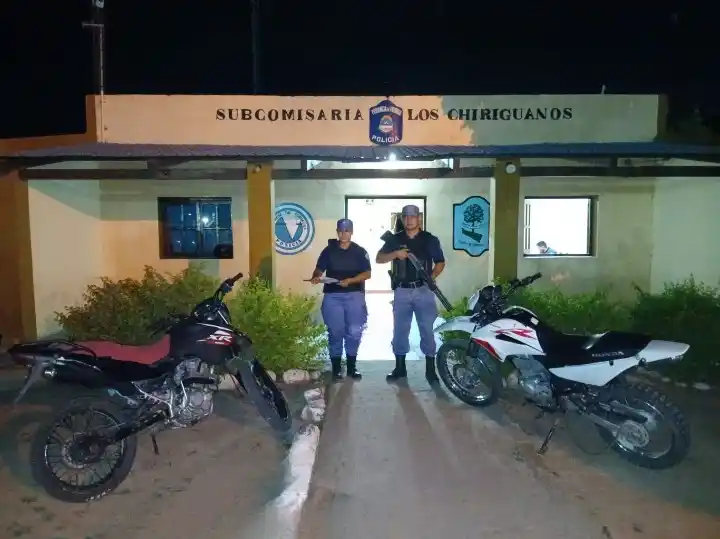 La Policía recuperó dos motos robadas y detuvo a tres implicados