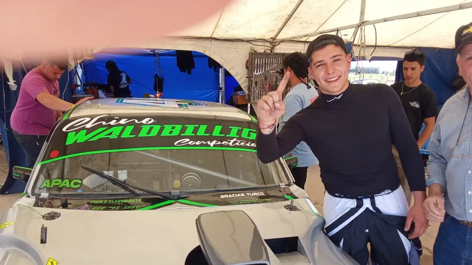 Común denominador. Agustin Waldbillig y su doble victoria en APAC, con la Chevy