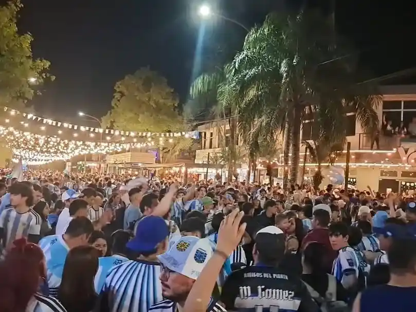 Clorinda: la ciudad celebró el pase a la final con un fuerte operativo de seguridad