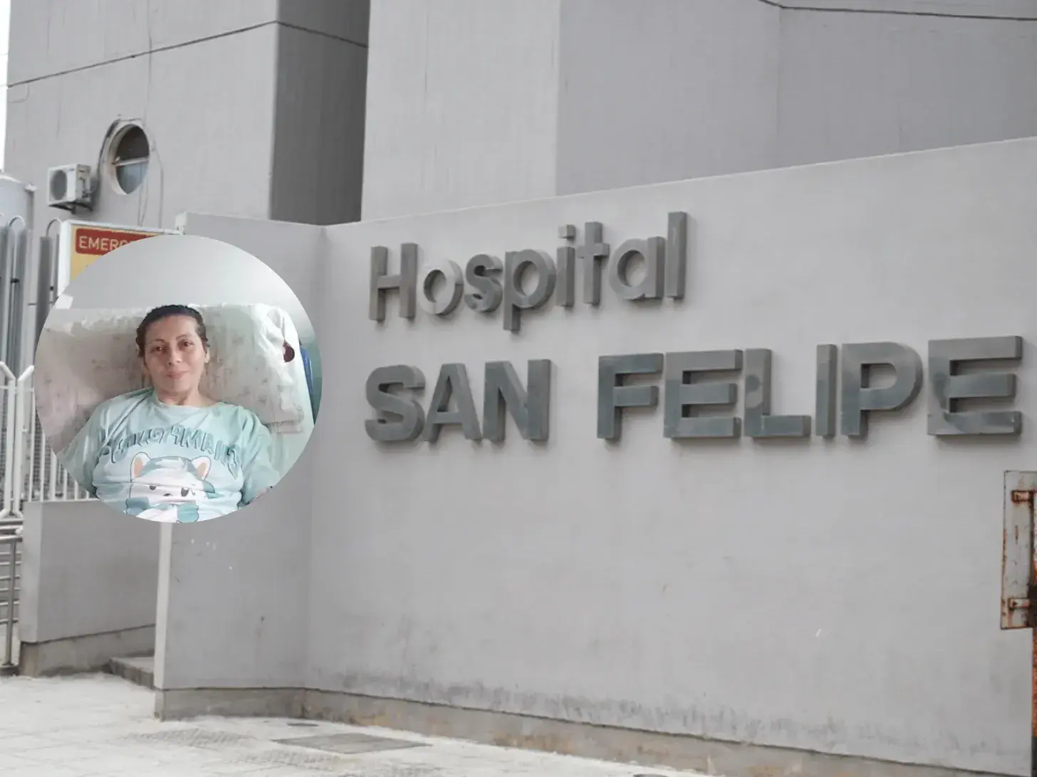 La mujer permanece estable en el Hospital San Felipe.