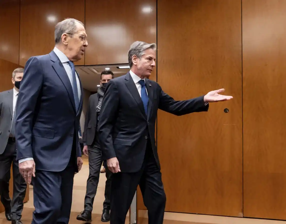 El encuentro entre Antony Blinken y Sergei Lavrov se realizó en Ginebra.