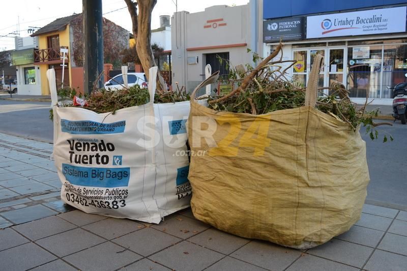 Cronograma de recolección de restos verdes y de obra para la próxima semana