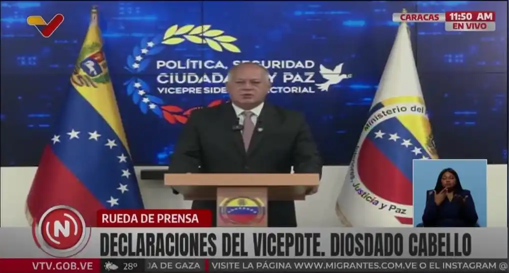 Suspendidos vuelos desde Colombia: CABELLO ALERTA por presuntos «atentados con explosivos» contra varios objetivos» en Caracas