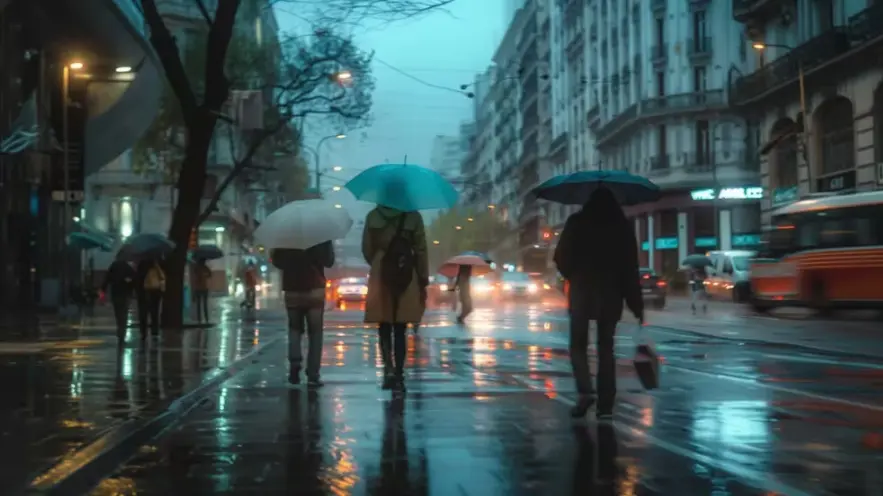 Llega un nuevo proceso de ciclogénesis a la provincia de Buenos Aires con fuertes lluvias y frío