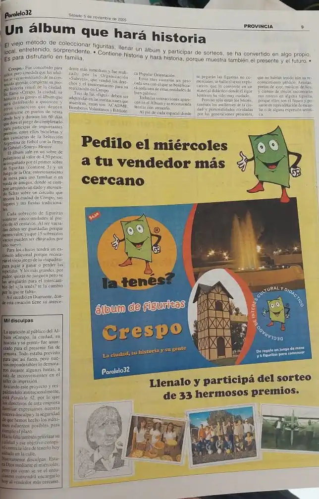 A 20 años del Álbum de figuritas de Parlalelo32