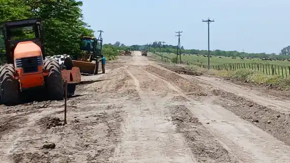 Ya supera los cincuenta camiones de brosa la obra de González Calderón