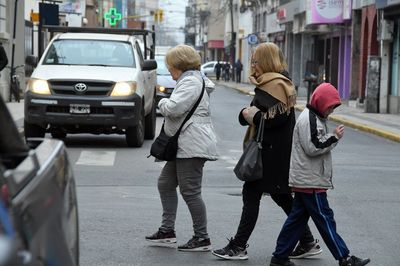 Miércoles frío en la ciudad de Santa Fe