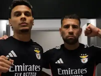 Del “sacate la vinchita, bobo” al abrazo: Ríos y Otamendi, compañeros en Benfica