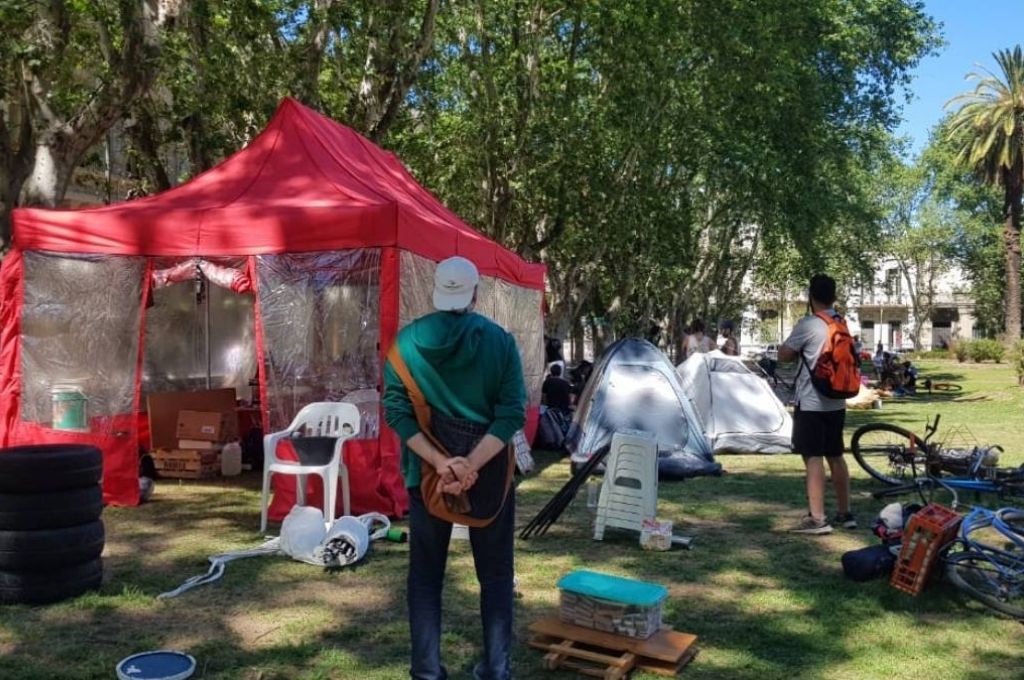 Se realizó un «Rosariazo Ambiental» por la Ley de Humedales