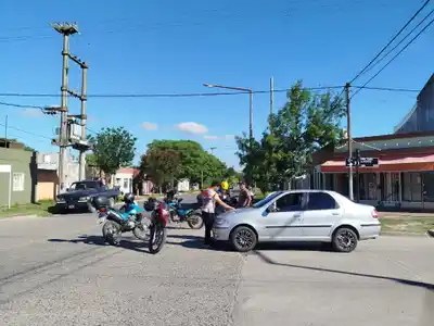 Venado Tuerto: accidente dejó a un motociclista herido