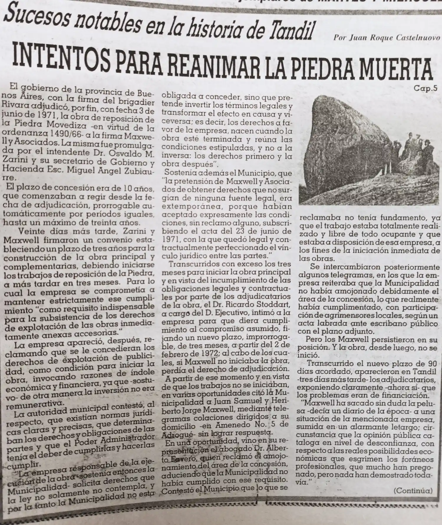 Intentos para reanimar la piedra muerta -  Cap. 5