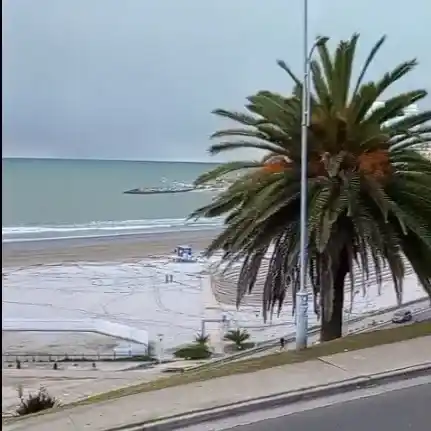 Nieve en Mar del Plata