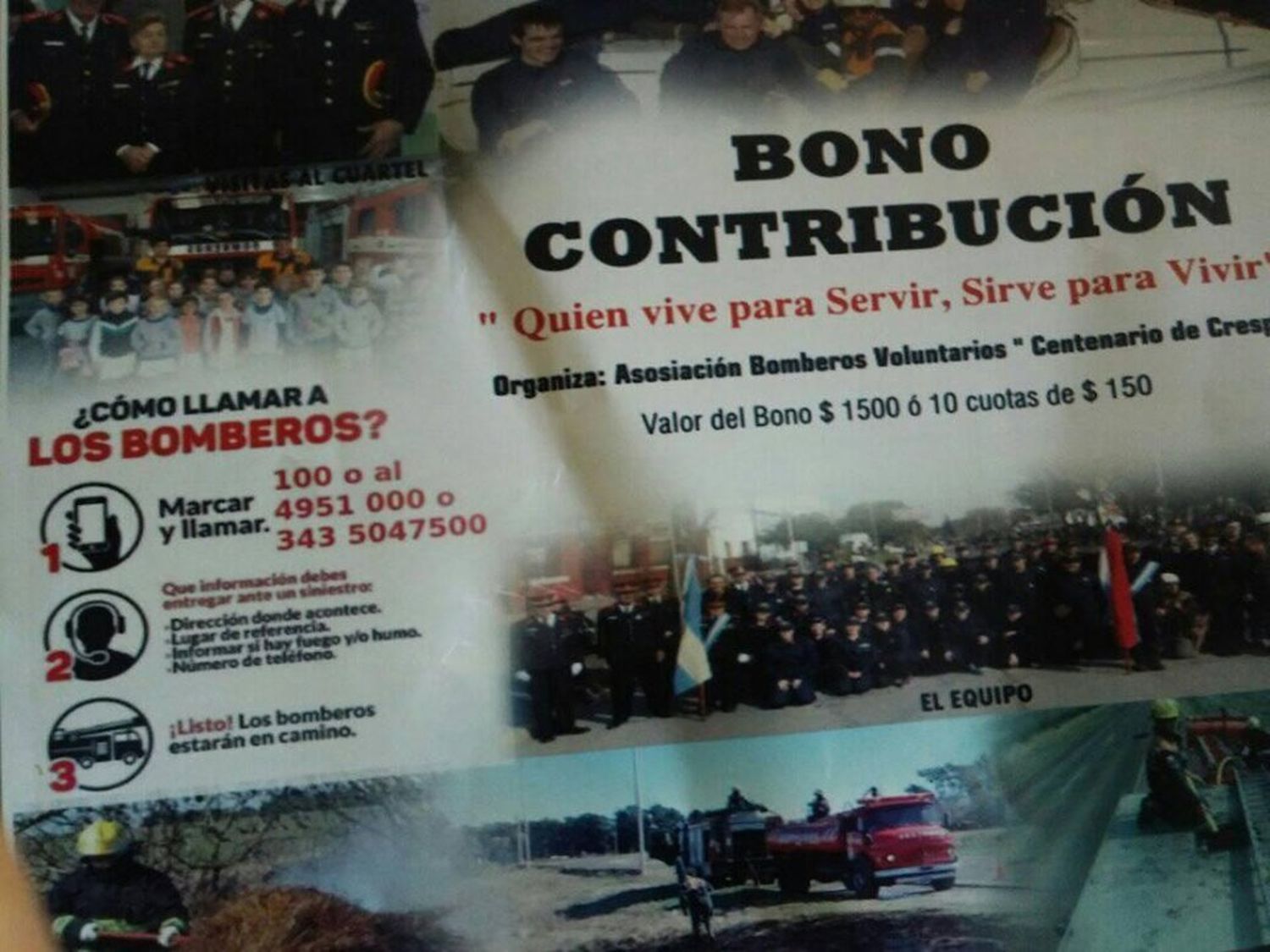Bomberos puso en circulación su bono anual