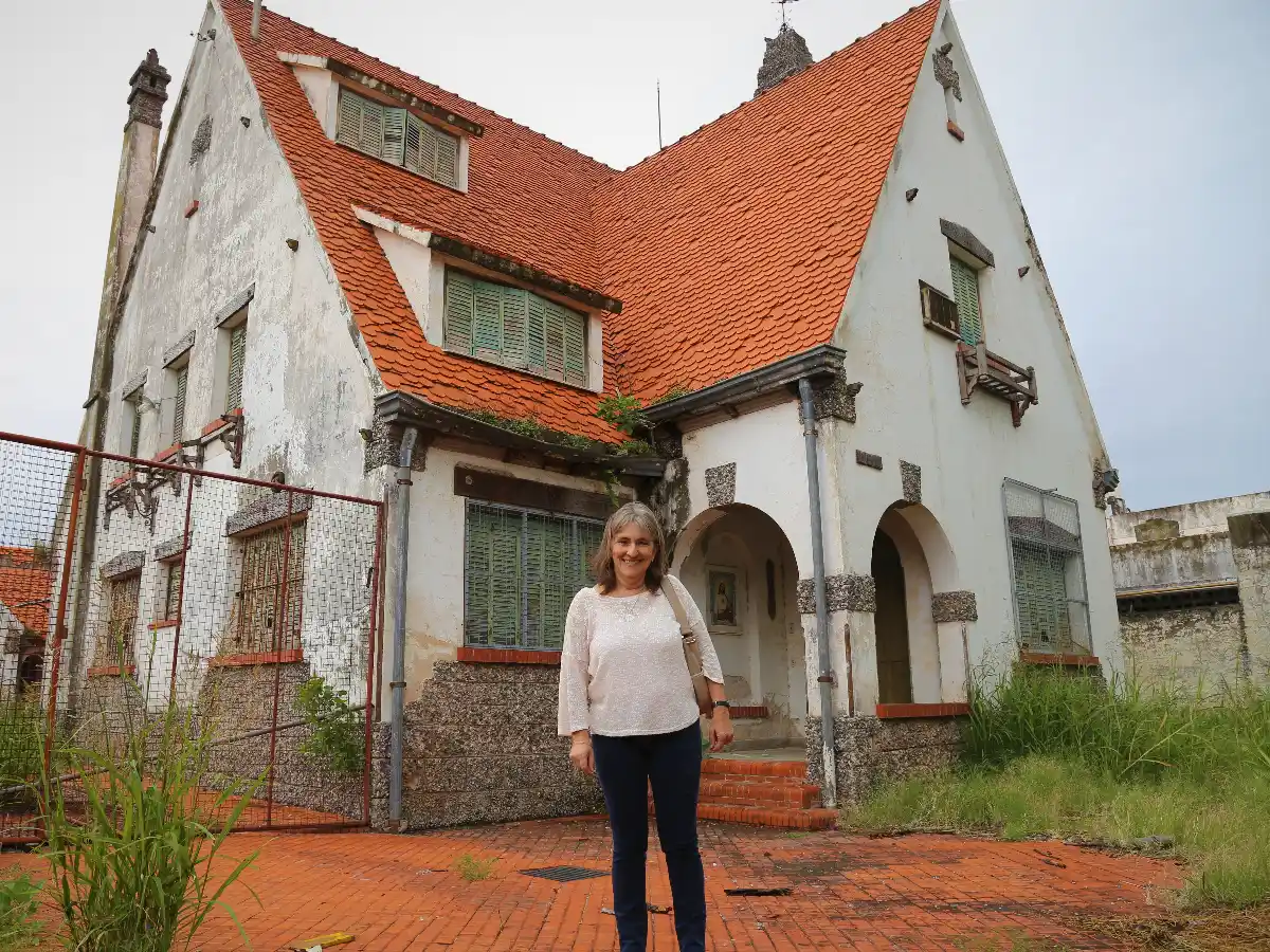 Satisfacción de la familia Tampieri por la restauración del chalé la “Estrellita”