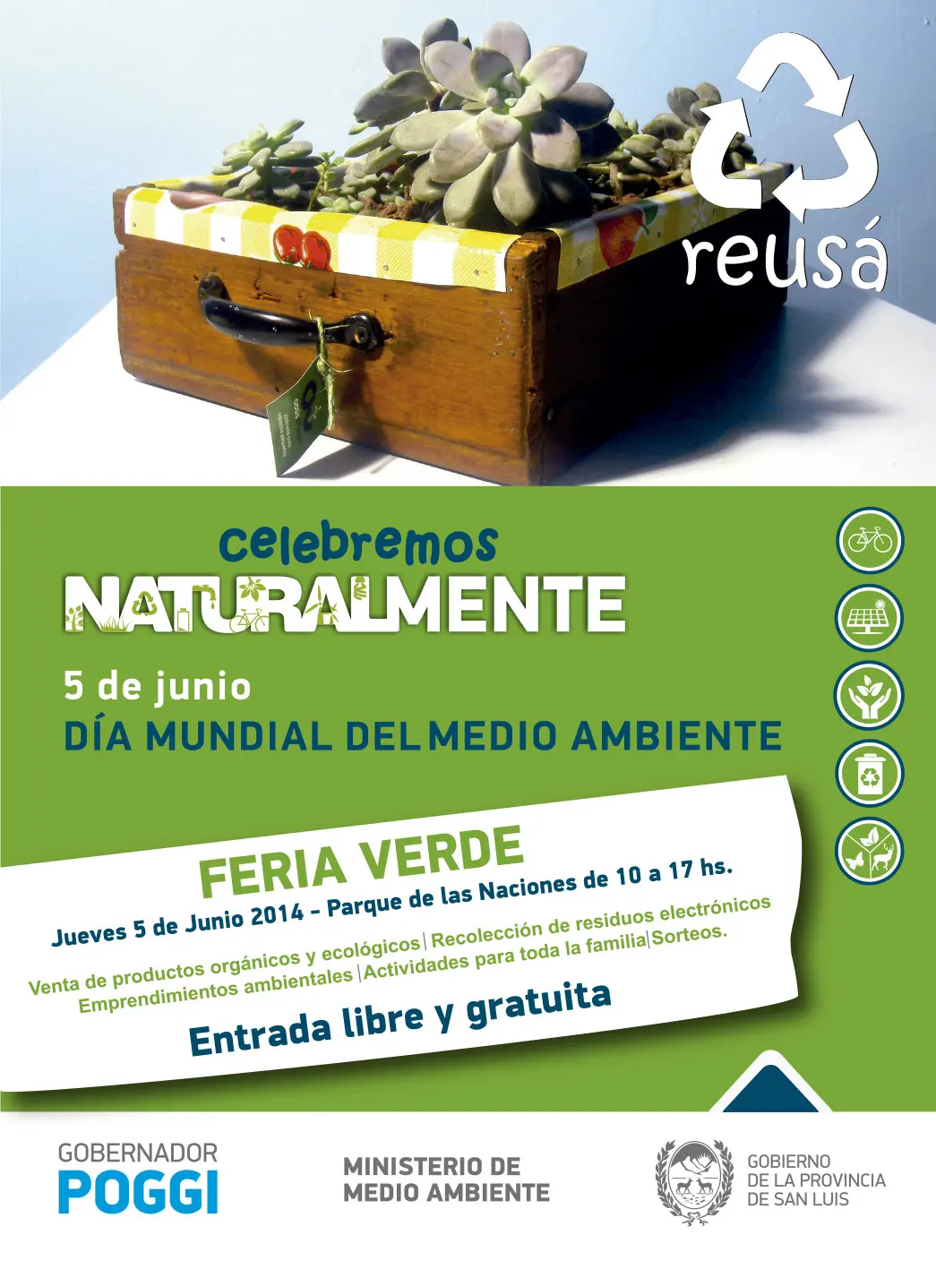 San Luis: Actividades por el Día Mundial del Medioambiente