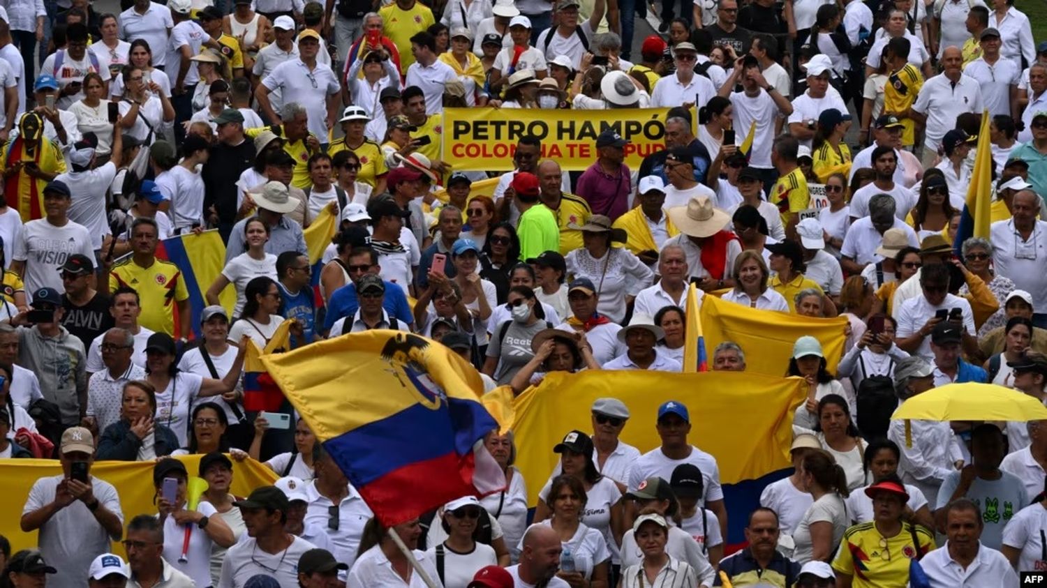 Las protestas fueron multitudinarias.