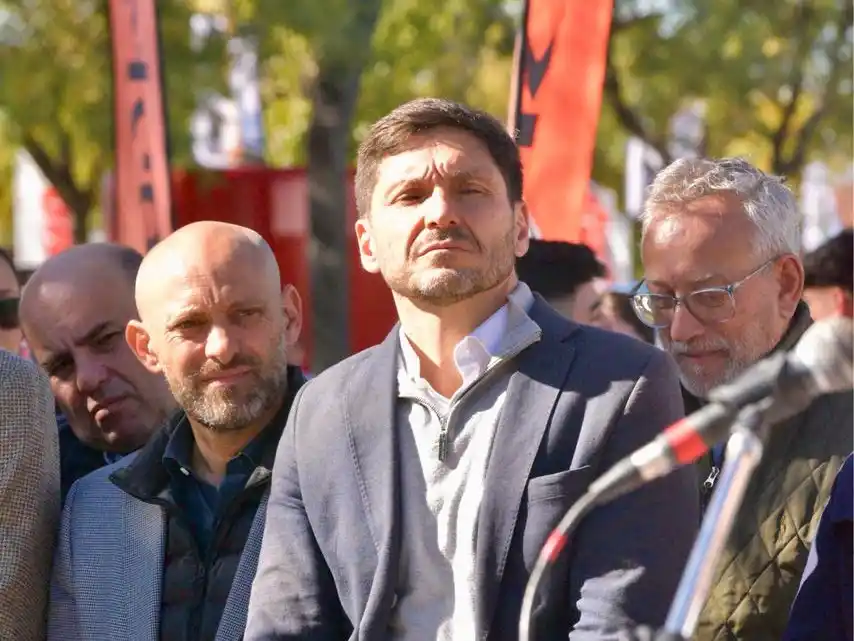 El gobernador de Santa Fe estuvo presente en la Sociedad Rural de San Francisco.