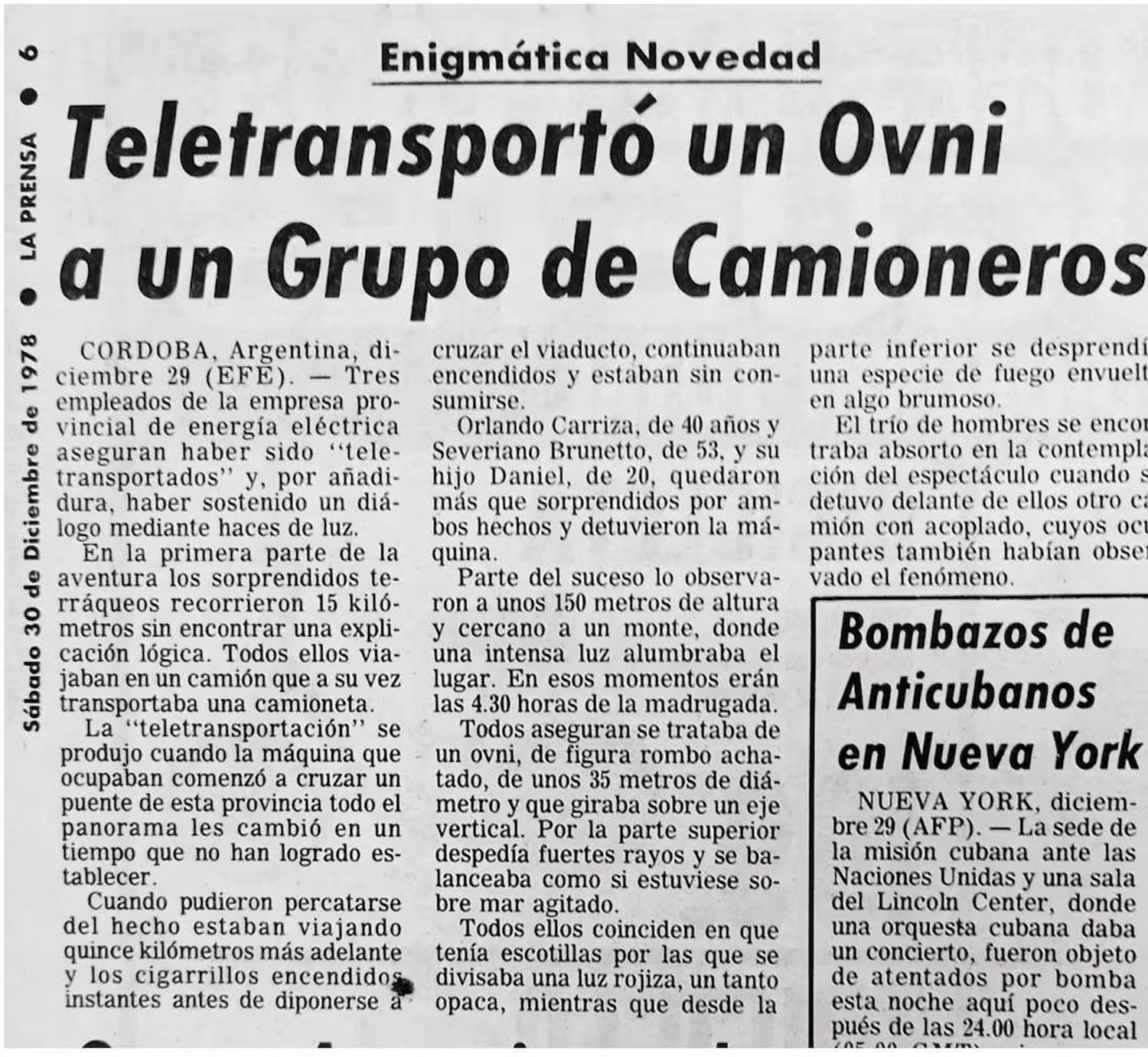 caso ovni córdoba periodicos