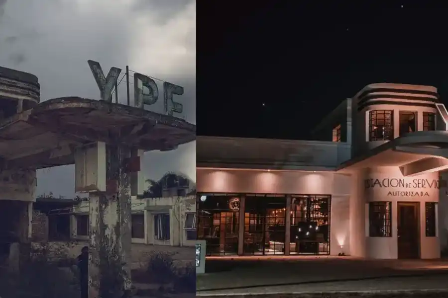 Joyita arquitectónica en la región: cómo fue la transformación de una YPF abandonada en un bar