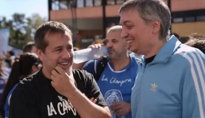 Mariano Recalde y Máximo Kirchner