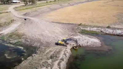 Ingresa en la etapa final la readecuación de obra clave para mitigar inundaciones