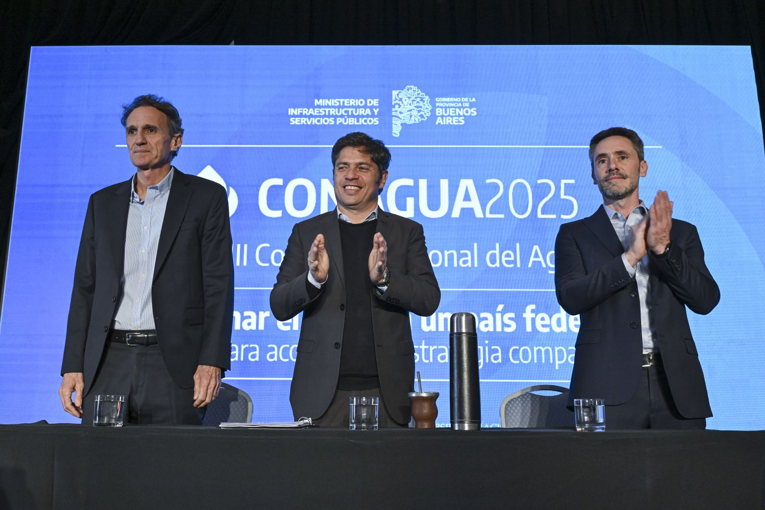 Kicillof encabezó el cierre de Conagua