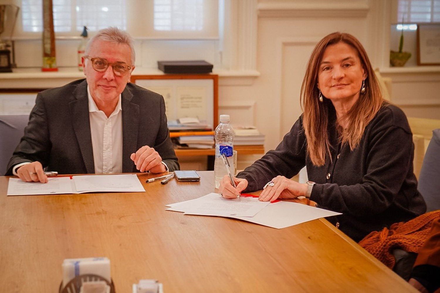 Estela Díaz y Julio Zamora.