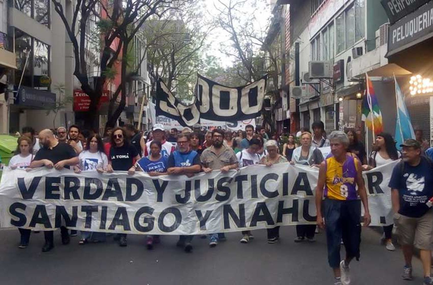 Masiva movilización tras cuatro meses de la desaparición de Maldonado