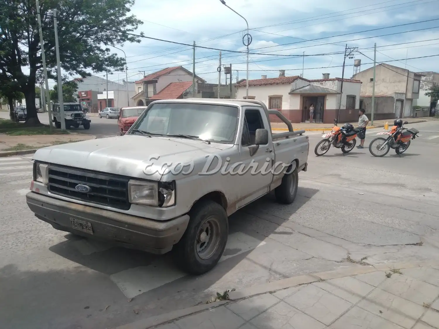 camioneta choque