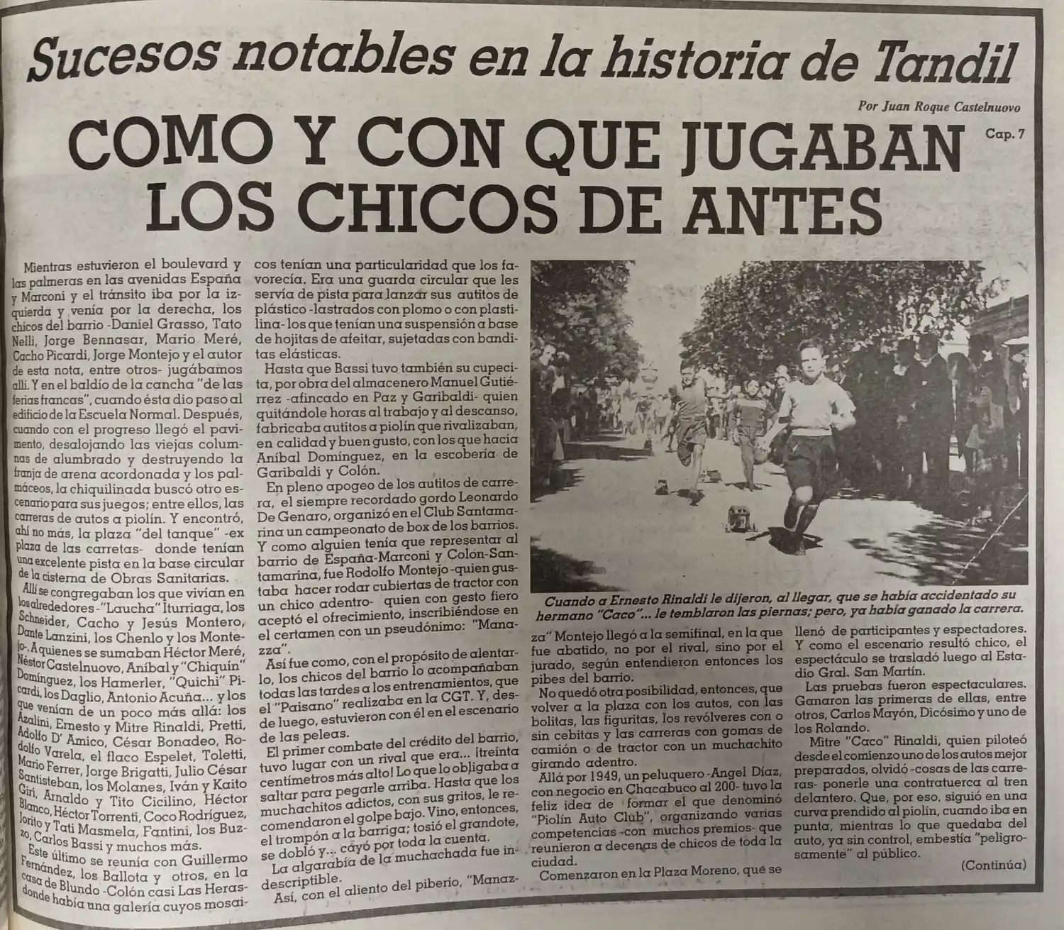 ¿Cómo y con qué jugaban los chicos de antes?  -  Cap. 7